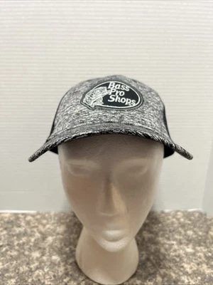Gorra Bass Pro Shops Snap Back para hombre gris negra camionero malla parche pesca Foto 1 de 4