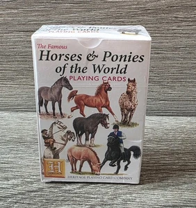 The Famous Horses & Ponies Of The World, Playing Cards, Made in Belgique, 1997 - Picture 1 of 2