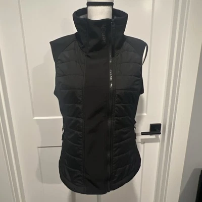 Bench Full Zip Vest Thin Women Medium Black Asymmetrical Insulated - Image 1 of 4