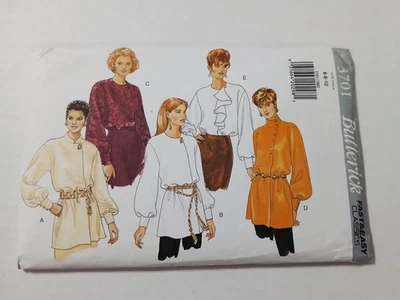 3701 Butterick Sewing Pattern Misses Womens Tunis & Blouse Size 6, 8, 10 - Image 1 of 3