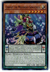 Couplet the Melodious Songstress - MP25-EN181 - Ultra Rare - NM/M - Picture 1 of 2