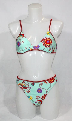 Speedo Bikini Swimwear Women Size 10 Green Lined Fitness Holiday Beach Travel - Image 1 of 4