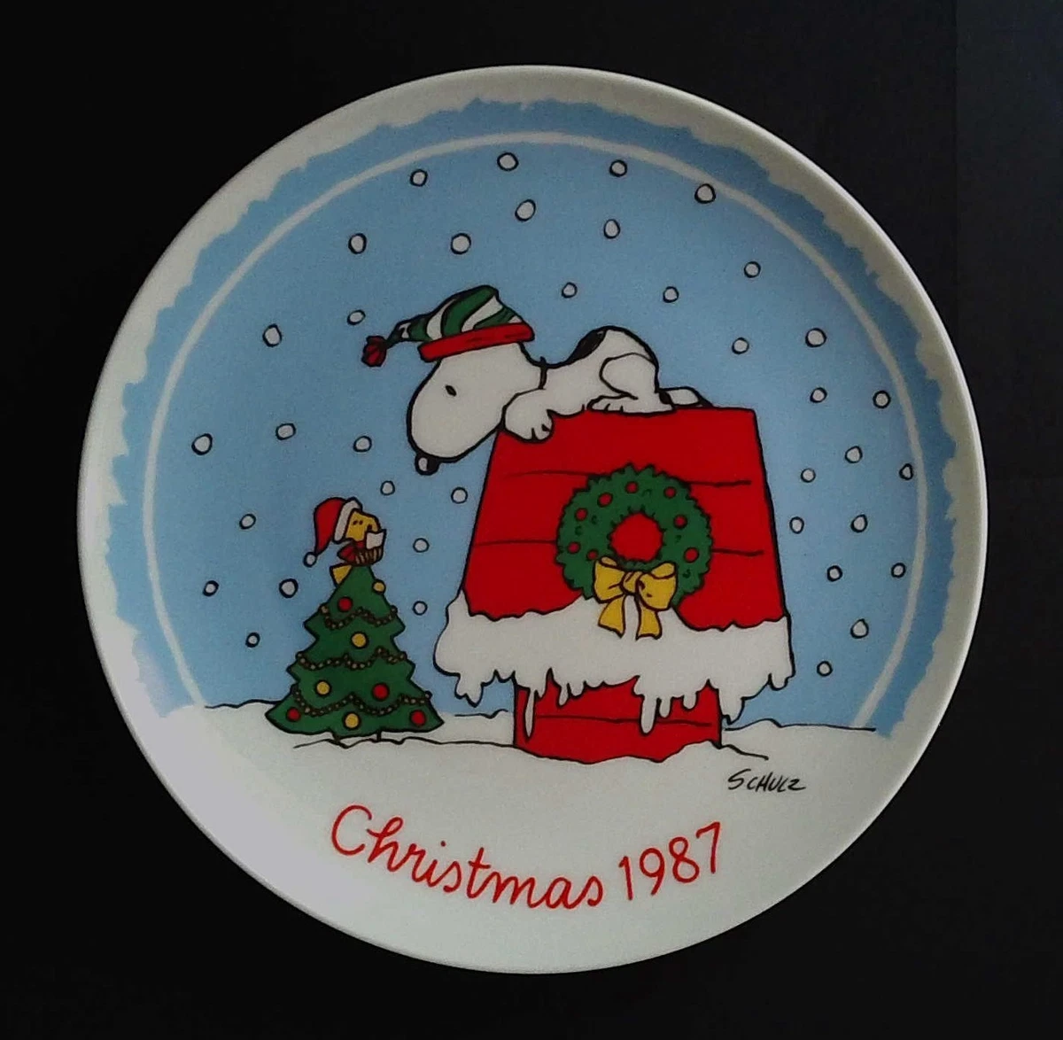 Peanuts Christmas Plate In Schmid Collectibles for sale | eBay