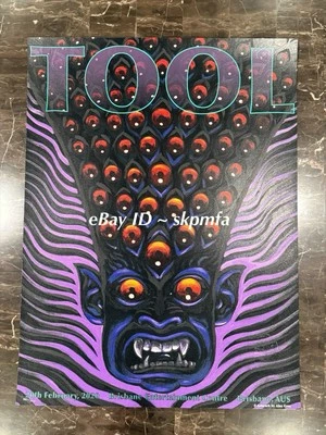 TOOL Poster Brisbane Centre AUS 28 Feb 2020 243/500 *Alex Grey* - Image 1 of 4