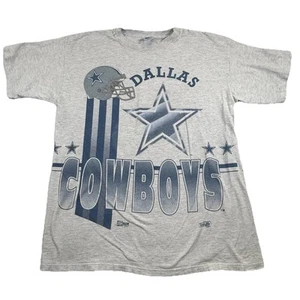 Vintage Dallas Cowboys Single Stitch T-Shirt Salem Sportswear Football XL Gray - Picture 1 of 13