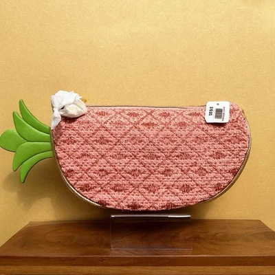 New Bag Bath & Body Works 2025 Pink Pineapple Wristlet Cosmetic Bag - Imagem 1 de 4