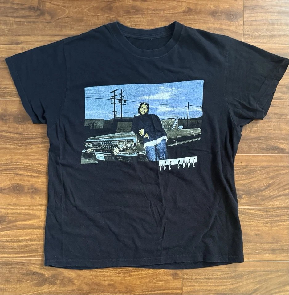 Camiseta Preloved Ice Cube Talla L Negra Manga Corta Impala Boyz N Capucha Foto 1 de 4
