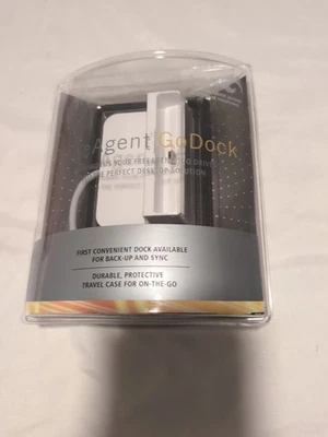 NIB Seagate Free Agent Go Dock Back Up & Sync - White with Travel Case 100521233 - Image 1 of 4