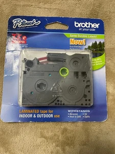 Brother TZe232 - 12mm 1/2" - ROT auf WEISS - P-Touch TZ Band, Original - Bild 1 von 2