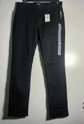 NWT Mens Old Navy 33 x 32 Slim Built-In Flex Jeans Black - Image 1 of 4