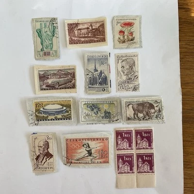 15 Czechoslovakia stamps~1958-1960~mushrooms~Smolenice Castle~Charles Darwin - Image 1 of 4