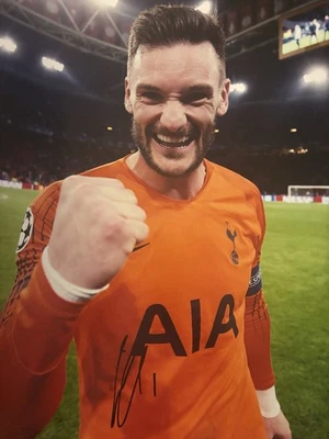 Hugo Lloris Hand Signed Photo 16x12Inch Autograph Inc COA Tottenham Hotspur’s - Image 1 of 4