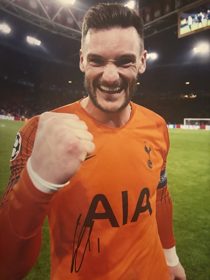 Hugo Lloris Hand Signed Photo 16x12Inch Autograph Inc COA Tottenham Hotspur’s - Image 1 of 4