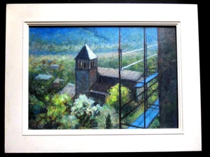Pauline Plummer (1933-2004) Oil Painting; Viens Church, Below the Walls (France) - Picture 1 of 6