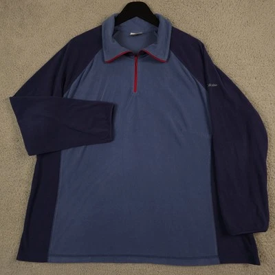 Pullover Columbia para mujer 3X azul bloques de color Arctic Air micro polar 1/4 cremallera Foto 1 de 4