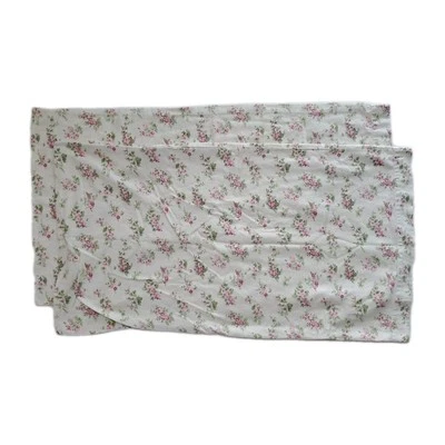Juego de 2 fundas de almohada de franela Laura Ashley Audrey Shabby Chic rosa rural francesa Foto 1 de 4