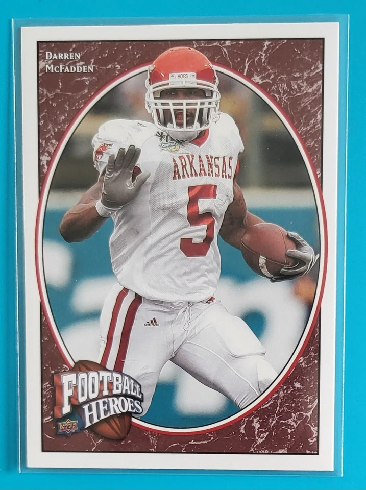 2008 Upper Deck Heroes #131 Darren McFadden Arkansas Razorbacks Football Card  - Image 1 of 2