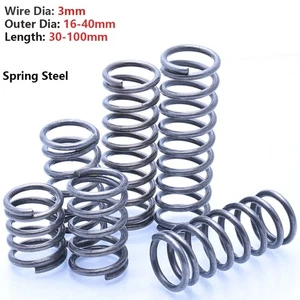 Compression Spring Wire Dia 3mm, 16-40mm Diameter & 30-100mm Length Pressure Big - Picture 1 of 11