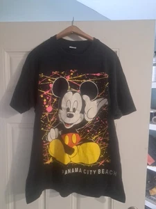 Vintage Panama City Beach Mickey Mouse Disney T-Shirt Schwarz Größe XL - Bild 1 von 16