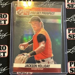 Jackson Holliday 2023 Leaf Web Exclusive Pro Set METAL 1990 HOLO ROOKIE 77/119 - Picture 1 of 2