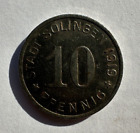 1919 City of Solingen 10 Pfennig Iron  Coin Germany Funck# 508.7