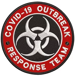 Parche de riesgo biológico bordado de gancho e insignia de bucle Outbreak Response Team - Imagen 1 de 11