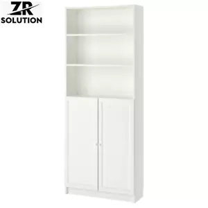 IKEA BILLY / OXBERG Bücherregal mit Türen, weiß, 80x30x202 cm - Bild 1 von 6