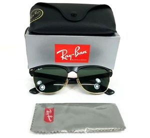 Ray-Ban Sunglasses RB4175 877 Clubmaster Oversized Matte Black with G-15 Lenses - Picture 1 of 14