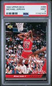 💥🐐1992-93 Upper Deck - Game Faces Michael Jordan #488🐐💥 - Imagen 1 de 3