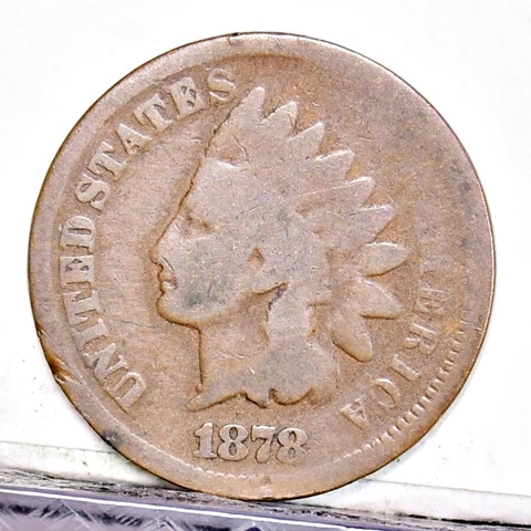 1878 Indian Cent - AG (49523-L) Cover
