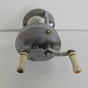 Vintage Ocean City Nº Carrete de pesca de fundición de cebo 970. Funciona. - Imagen 1 de 8