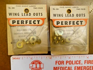PERFECT #230 WING LEAD OUTS 2 PKGS CONTAINING 2 PAIR EACH (NEW IN PKG) - Picture 1 of 5