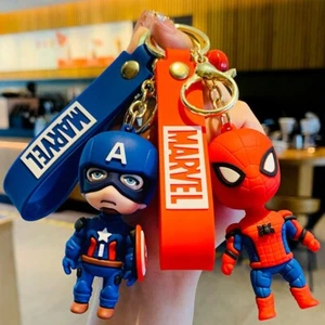 Marvel Avengers 3D Keychain Key Ring Bag Accessory Spider-Man Iron Man Hulk Thor - Picture 1 of 20