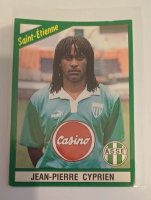Image Sticker Vignette n°202 Jean-Pierre CYPRIEN Saint-Etienne FOOT 91 PANINI - Photo 1/2