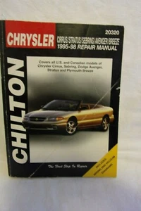 Chilton Repair Manual Chrysler 1995 1998 Cirrus Stratus Sebring Avenger Breeze - Picture 1 of 7