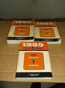 1995 Chevy Cavalier Factory Service~Shop~Repair Manual~3 Vol~Pontiac Sunfire~OEM - Picture 1 of 10