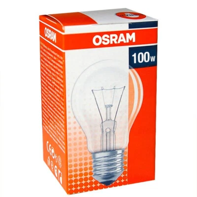 OSRAM 100W E27 Classic Bulb Clear Of 1340 Lumens Dimmable Halogen New - Image 1 of 4