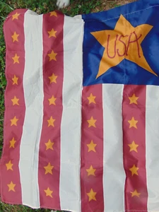 July 4th Veteran' Day Patriotic American Flag Yard 32 x 30 2-Sided for Flag Pole - Picture 1 of 3