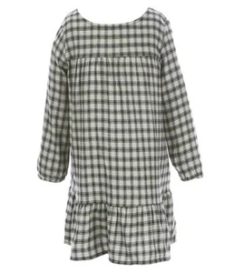 Copper Key Little Girls size 4 Black Grey Low Waist Cotton Rayon Dress New - Picture 1 of 4