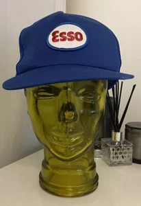 Esso Vintage Truckers Hat SnapBack Cap Mesh Baseball Petrol Oil Diesel 80s 90s - Picture 1 of 8