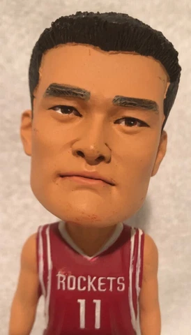 Yao Ming Bobblehead ~ Red Jersey ~ Memorial Hermann Edition ~ Rare ~ No Box Cover