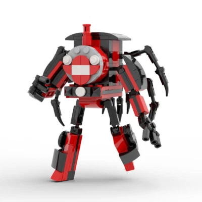 MOC: Black-red Spider Train Mech Warrior 199 Pieces Building Toys Set DIY - Image 1 of 4