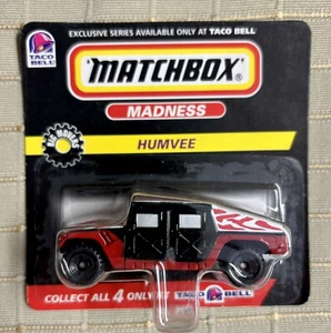 1998 Matchbox Madness Humvee Taco Bell Promo MIP 1:64 - Picture 1 of 5