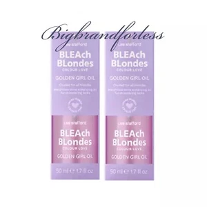 LEE STAFFORD BLEACH BLONDES GOLDEN GIRL OIL Shimmering Locks 50ML -2 Pack - Picture 1 of 1