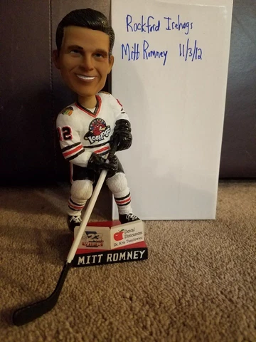 2012 Rockford IceHogs Mitt Romney Bobblehead Stadium Giveaway New in Box NIB Cover