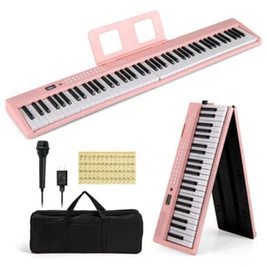 88 Key Foldable Electric Keyboard Piano with Wireless MIDI and Dual Speakers-Pin - Picture 1 of 5