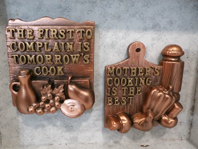 De colección Nuevo En Caja Sin Marca Pintado a Mano Cocina Lema Decoración de Pared Foto 1 de 4