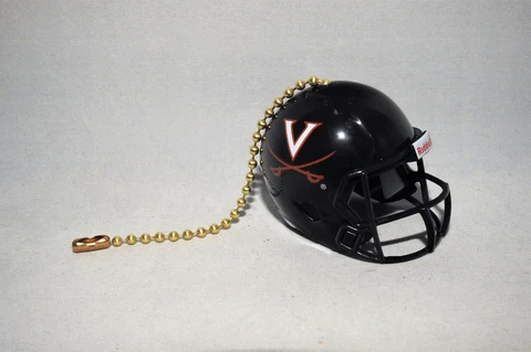 VIRGINIA CAVALIERS UVA Ceiling Fan HELMET PULL CHAIN New Football (1 hole) Cover