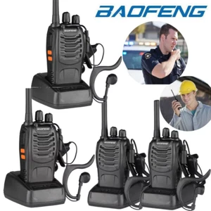 4X Baofeng 88E PMR446 Walkie Talkie Sprechfunkgeräte Handfunkgerät Set 16 Kanäle - Zdjęcie 1 z 16