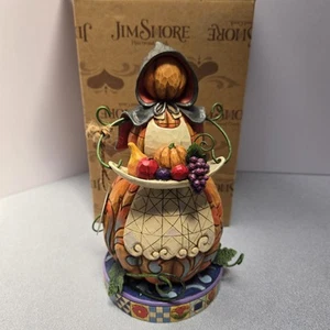 Jim Shore 2008 Feast On Goodness #4010034 Pumpkin Pilgrim 9 1/2" T - Picture 1 of 6
